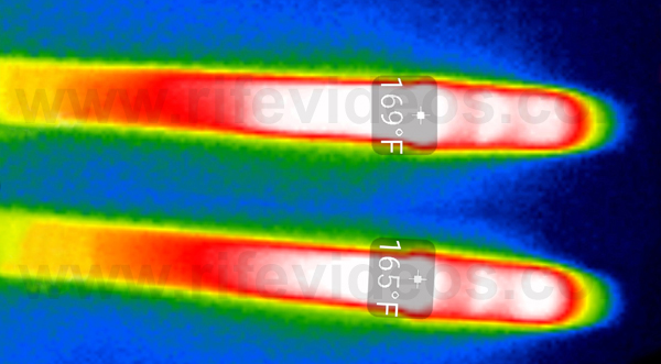 Infrared Rey's Metal Hand Cylinders or Hand Held Ray Tubes